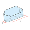 Picture of WALL-MOUNTED BUSINESS CARD HOLDER