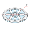 Picture of PLASTIC SWIVEL BASE - Ø215 MM