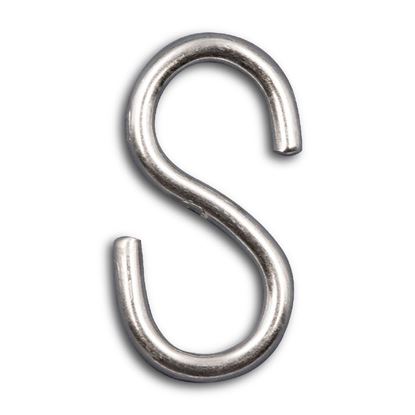 Immagine di GANCIO A "S" IN METALLO - H.40 MM