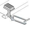 Picture of MAGNETIC CROSS-HOOK - ATTACHMENT UNDER THE SHELF