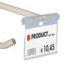 Image sur PORTE-ÉTIQUETTE BASCULANT POUR BROCHES - OUVERTURE ARRIÈRE - ENCOCHE CENTRAL - H.39 mm