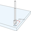 Picture of HIDEWAY HOOK FOR HANGING ON THE WALL THE SANDWICH PANELS 