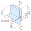 Picture of PLASTIC CORRUGATED DISPLAY BRACKET CLIPS