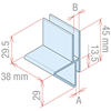 Picture of PLASTIC CORRUGATED DISPLAY BRACKET CLIPS