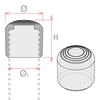 Image sur EMBOUT POUR TUBE Ø 19 MM