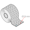 Picture of ROUND CLEAR DOUBLE SIDED ACRYLIC FOAM ADHESIVE TABS