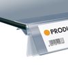 Image sur PROFIL BASCULANT PORTE-ÉTIQUETTE POUR TABLETTES EN VERRE